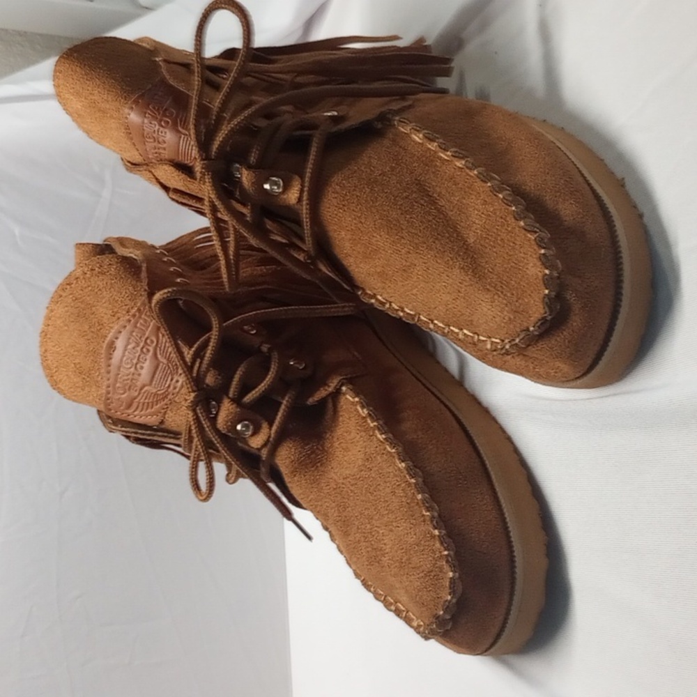 Women's Vintage Cowboy Fringed Ankle Boots